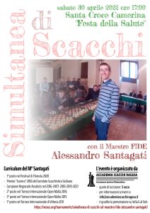 Simultanea conl Maestro FIDE Alessandro Santagati